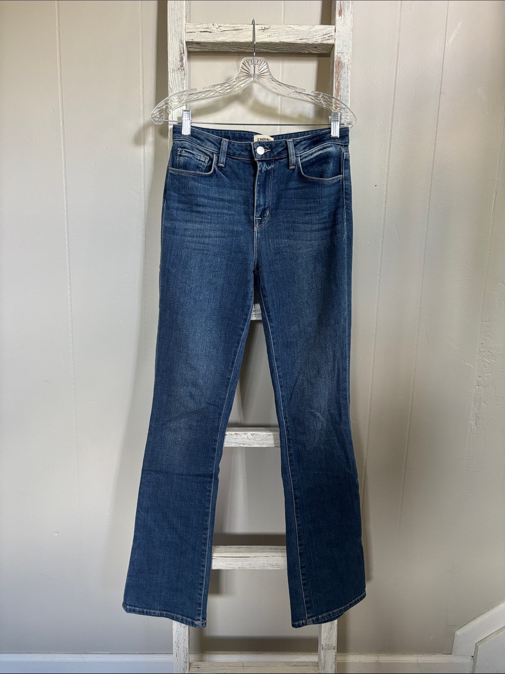 L'AGENCE Dark Blue Bootcut Oriana Jeans
